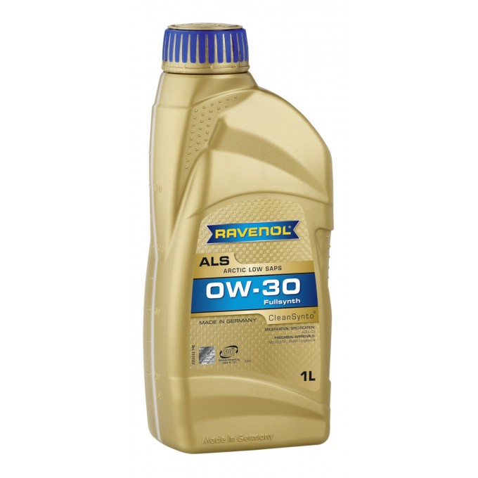 Моторное масло RAVENOL ALS 0W30 1л 100000415190