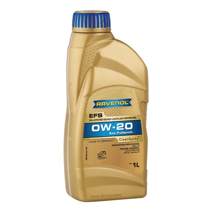 Моторное масло RAVENOL EFS New 0W20 1л 100000415257