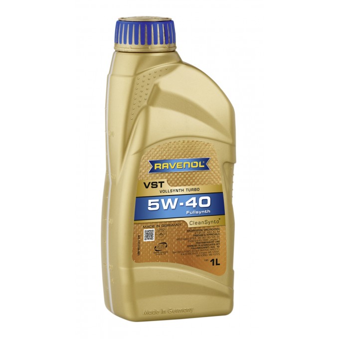 Моторное масло RAVENOL VST NeW 5W40 1л 100000415306