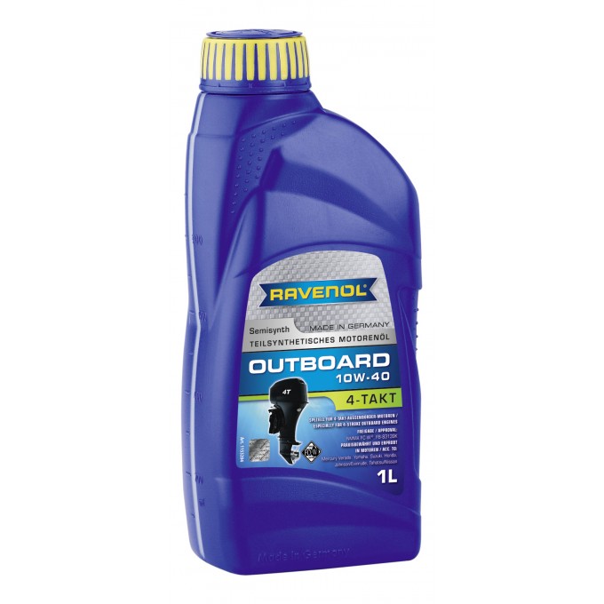 Моторное масло RAVENOL Outboardoil 4T 10W40 1л 100000415308