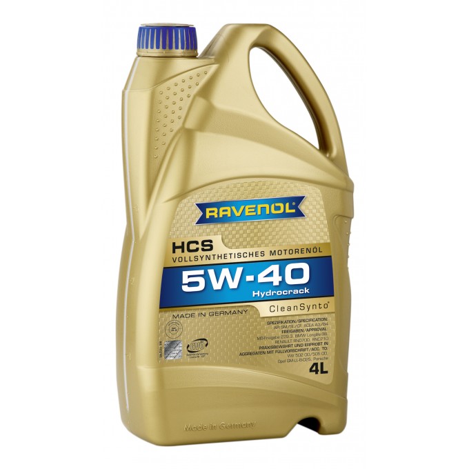 Моторное масло RAVENOL HCS 5W40 4л 100000415321