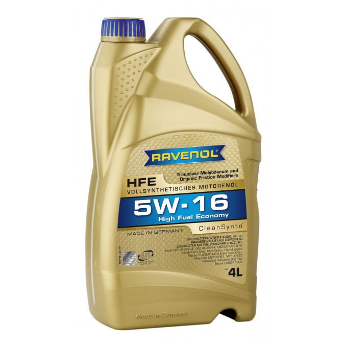 Моторное масло RAVENOL HFE 5W16 4л 100000415327