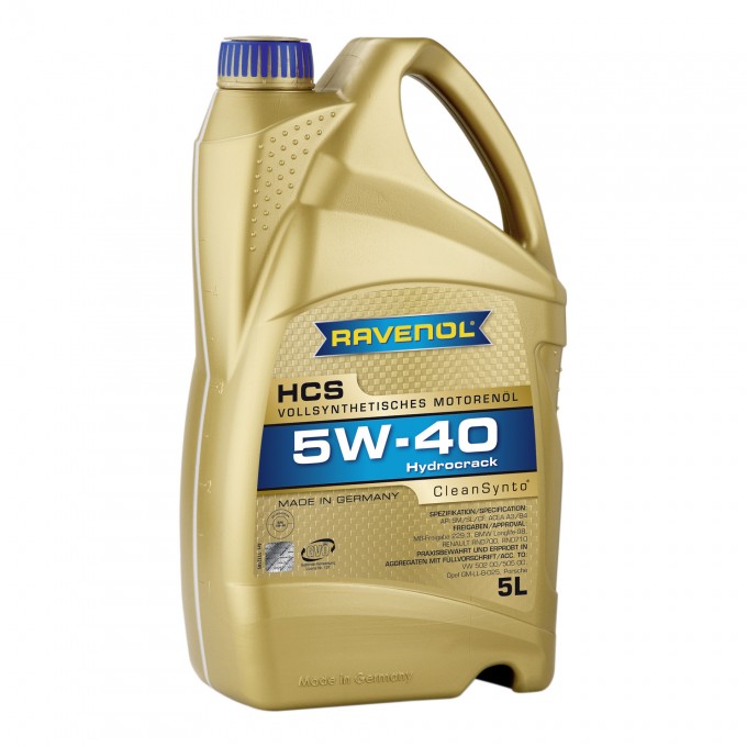 Моторное масло RAVENOL HCS 5W40 5 л 100000415360