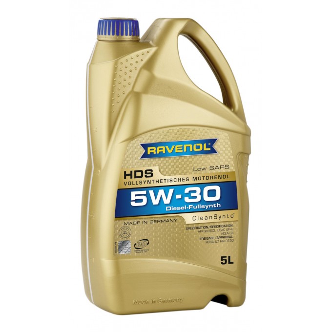 Моторное масло RAVENOL HDS 5W30 5л 100000415376