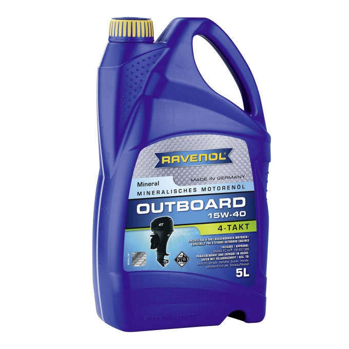 Моторное масло RAVENOL Outboardoil 4T NeW 15W40 5л 100000415393