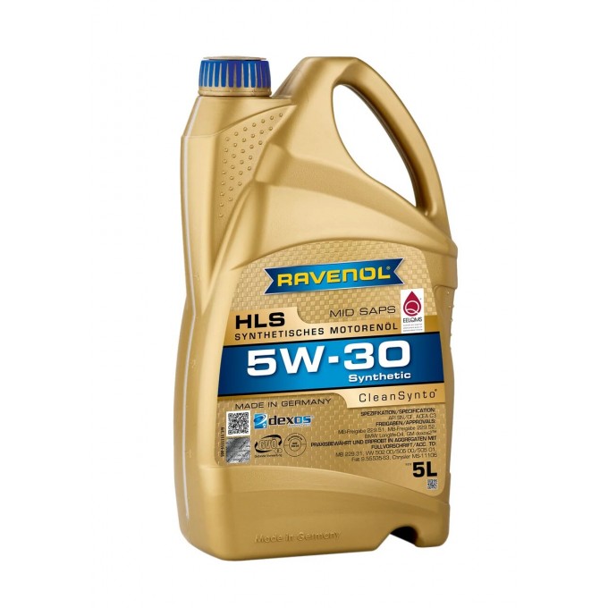 Моторное масло RAVENOL HLS 5W30 5л 100000415423