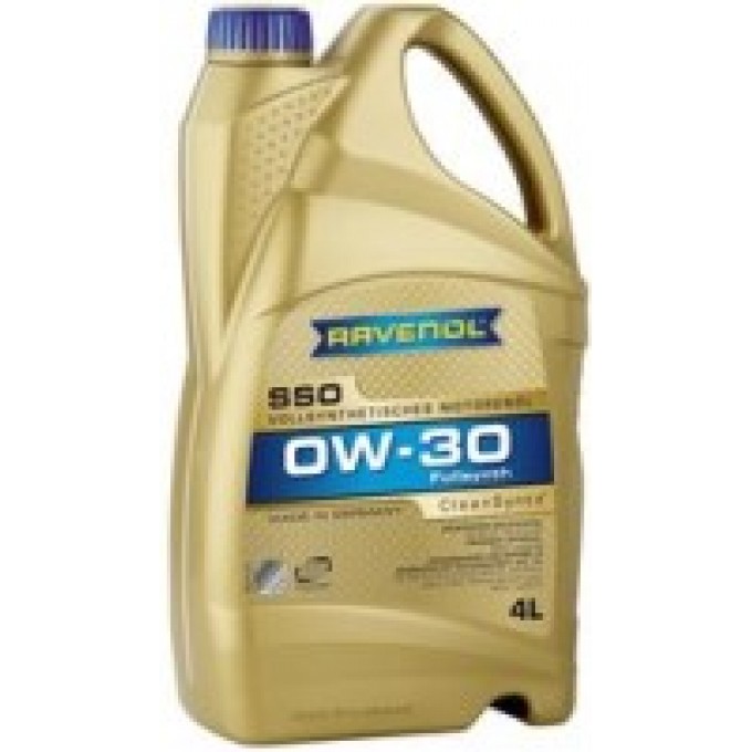 Моторное масло RAVENOL SSO 0W30 4л 1111100004