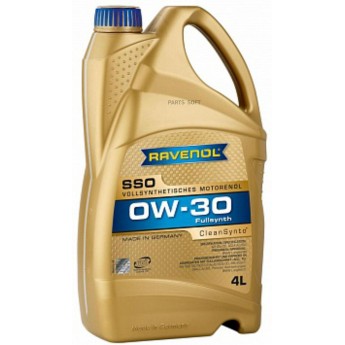 Моторное масло RAVENOL 0W30 4л