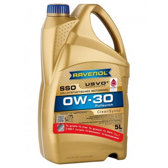 Моторное масло RAVENOL синтетическое SSO 0W30 5л