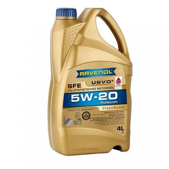 Моторное масло RAVENOL синтетическое Sfe 5W20 5л 1111110005