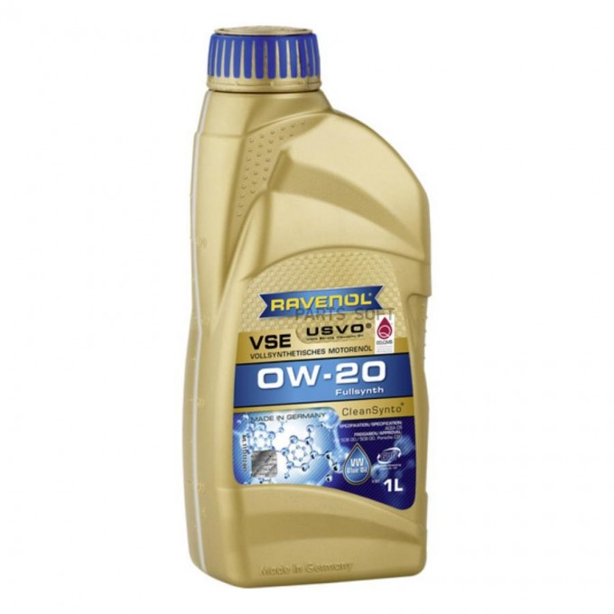 Моторное масло RAVENOL синтетическое 0W20 VSE 1л 1111112001