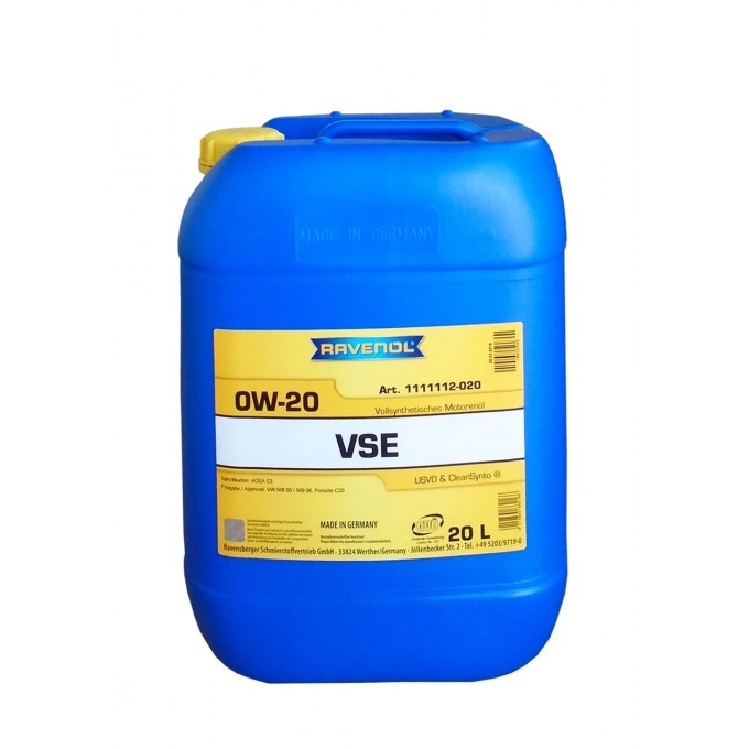 Моторное масло RAVENOL VSE 0W20 20л 111111202001999