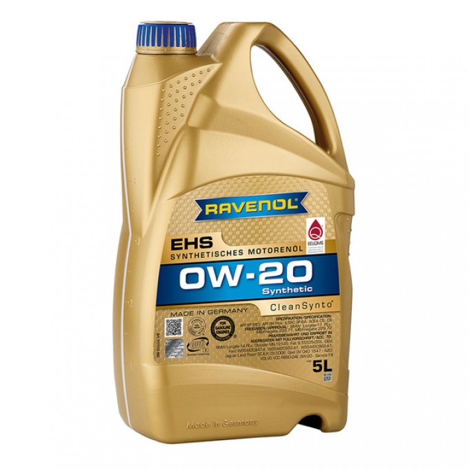 Моторное масло RAVENOL EHS SAE 0W20 4л 111111300401999