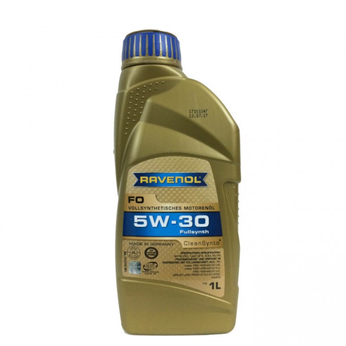 Моторное масло RAVENOL синтетическое 5W30 1л 1111115001