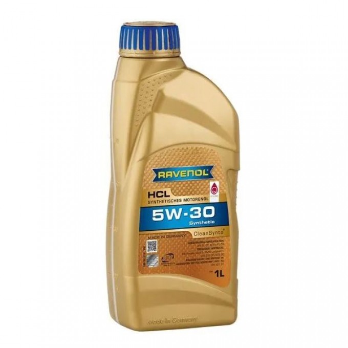 Моторное масло RAVENOL синтетическое 5W30 HCL 1л 1111118001