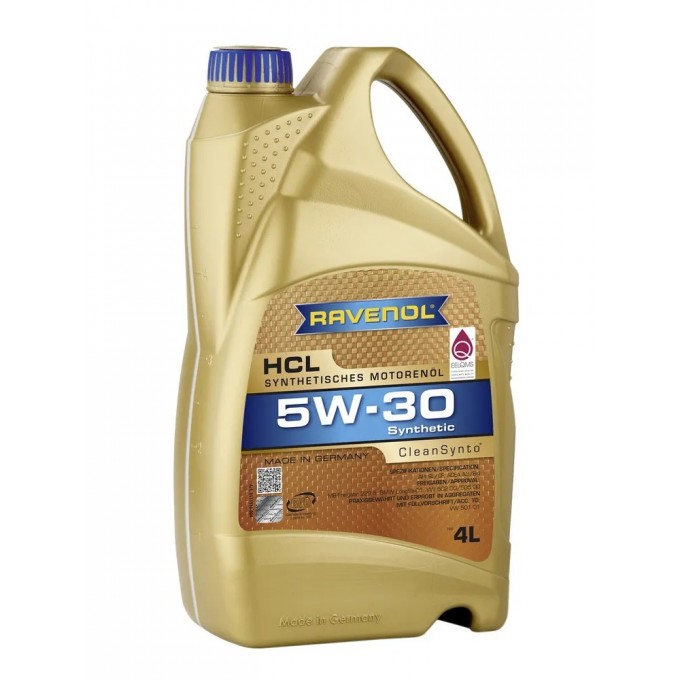 Моторное масло RAVENOL синтетическое 5w30 Hcl 4л 1111118004