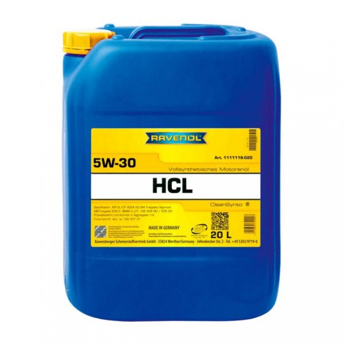 Моторное масло RAVENOL HCL NeW 5W30 20л 111111802001999