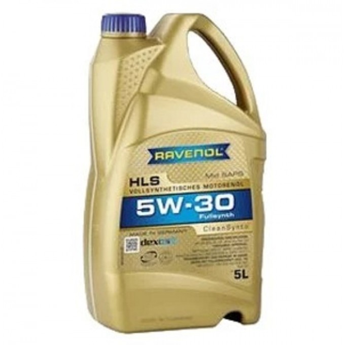 Моторное масло RAVENOL синтетическое 5w30 Hls 5л 1111119005