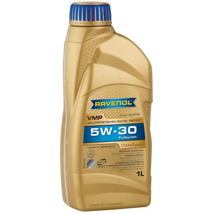 Моторное масло RAVENOL синтетическое 5W30 VMP 1л 1111122001