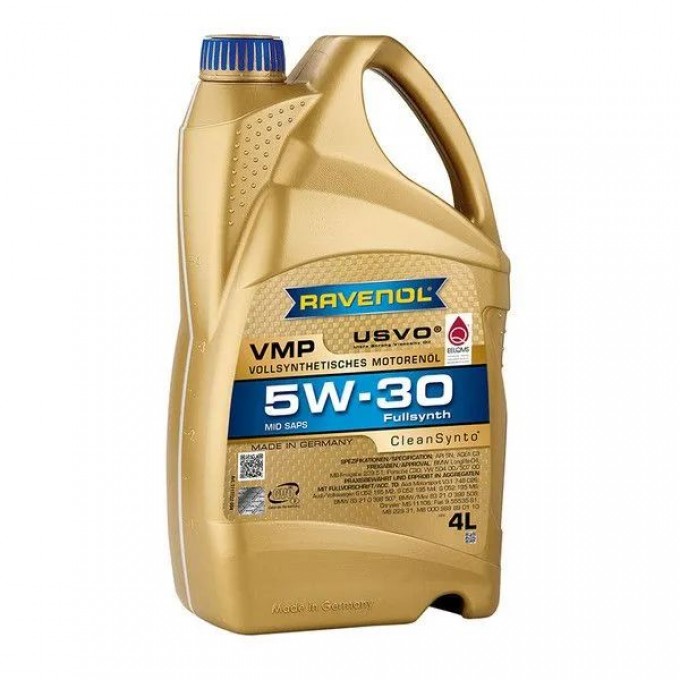 Моторное масло RAVENOL синтетическое Vmp 5W30 4л 1111122004