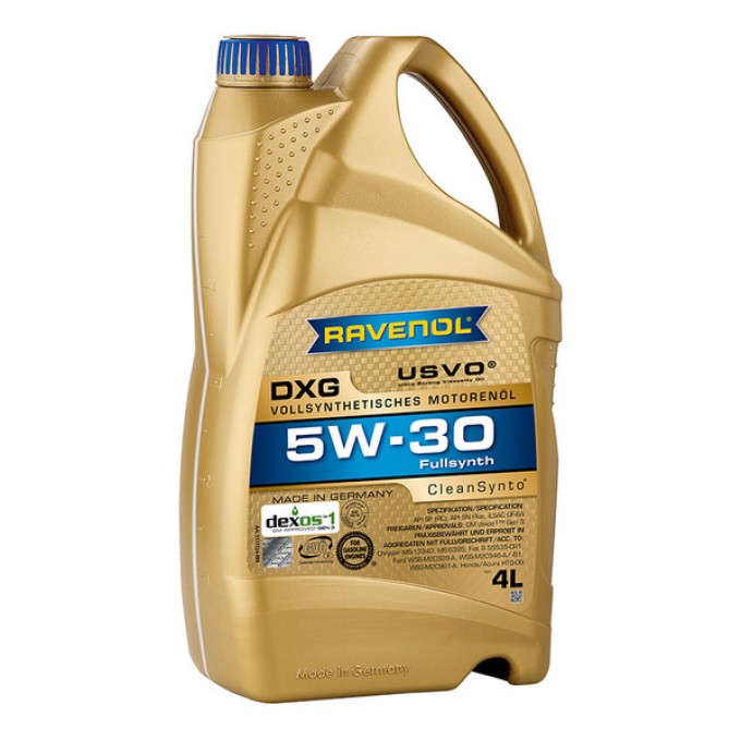 Моторное масло RAVENOL DXG SAE 5W30 new 4л 111112400401999