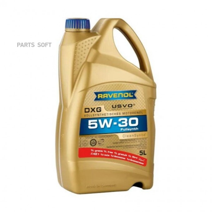 Масло RAVENOL DXG SAE 5W-30 (4+1л) 111112400501A1R