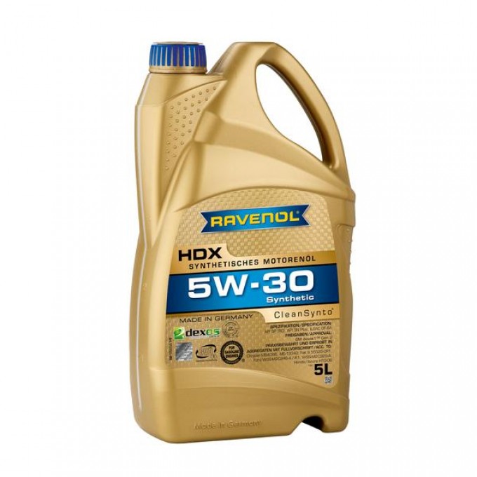 Моторное масло RAVENOL HDX 5W30 5л 111112500501999