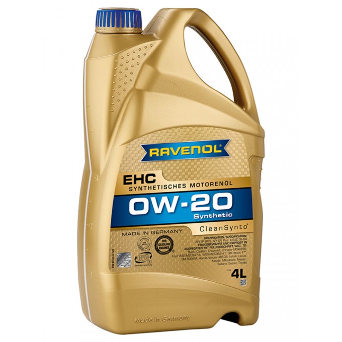 Моторное масло RAVENOL EHC 0W20 4л 1111128-004-01-999