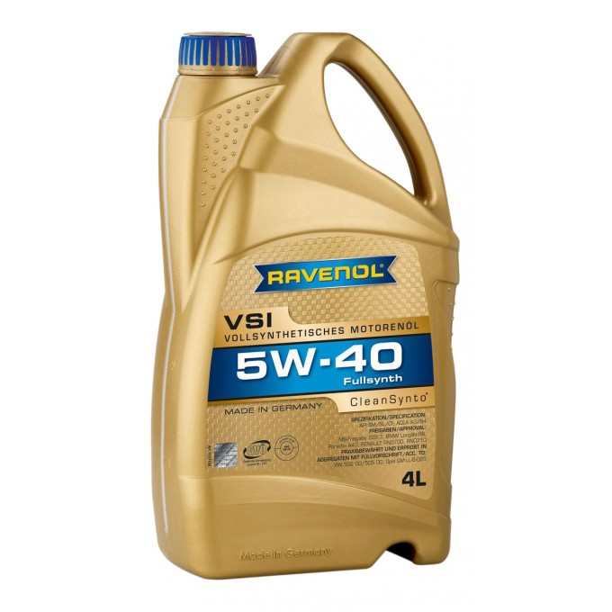 Моторное масло RAVENOL VSI 5W40 4л 111113000401998