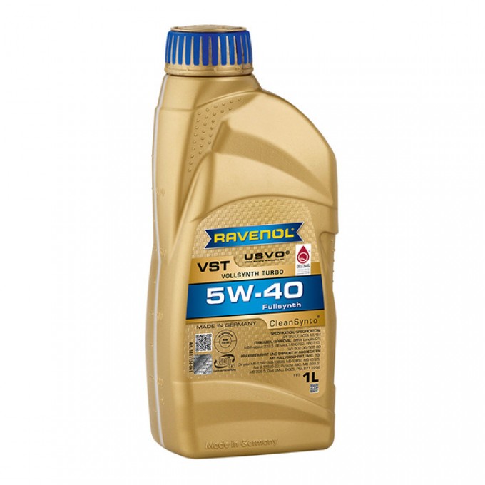 Моторное масло RAVENOL VST SAE 5W40 new 1л 111113600101999