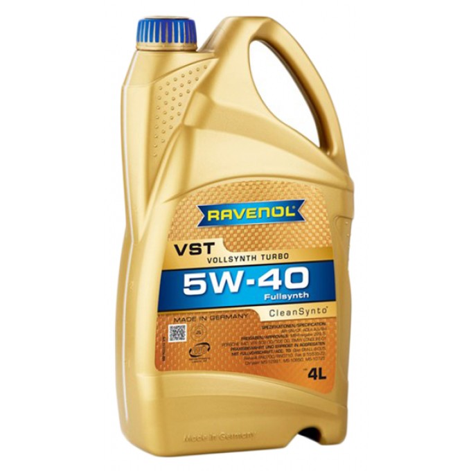 Моторное масло RAVENOL VST 5W40 4л 111113600401998