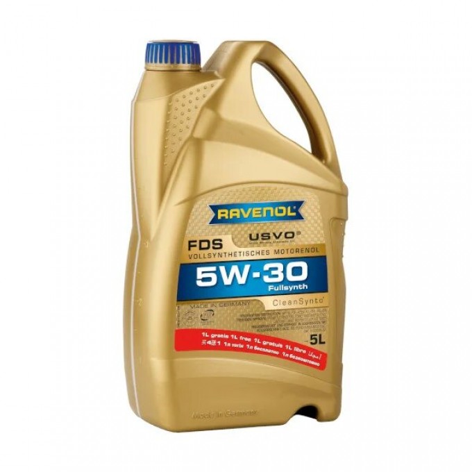 Моторное масло RAVENOL FDS SAE 5W30 4+1=5л 1111139A0501909