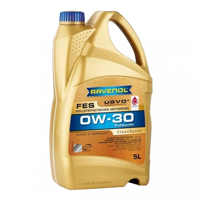 Моторное масло RAVENOL синтетическое Fes 0W30 5л 1111146005