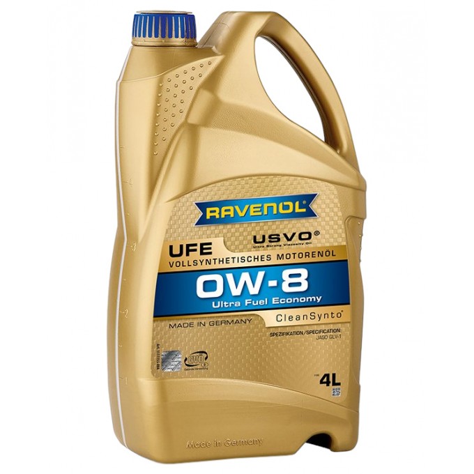 Моторное Масло RAVENOL Ufe Ultra Fuel Economy Sae 0W-8 (4Л) 111115500401999