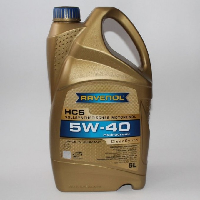 Моторное масло RAVENOL HCS 5W40 1л 1112105001