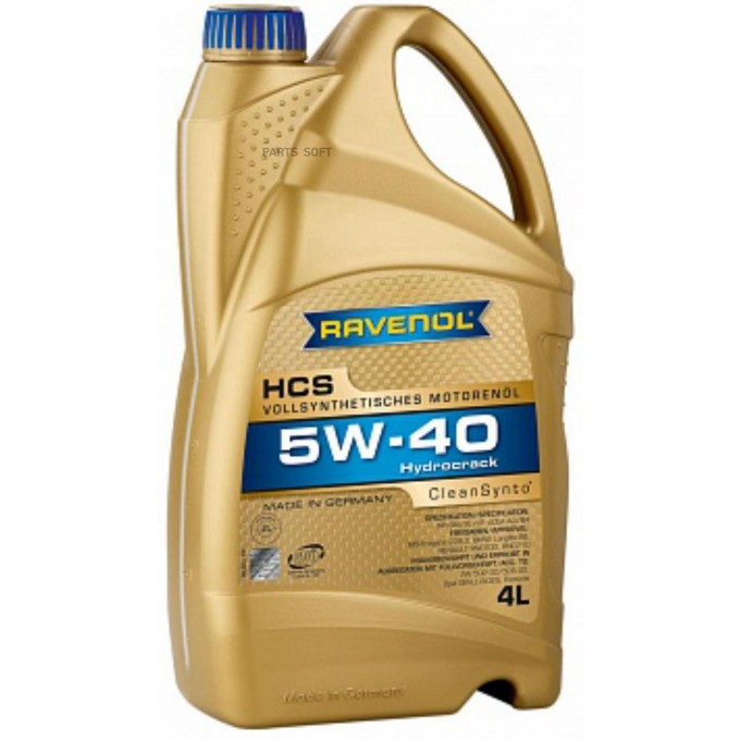 Моторное масло RAVENOL 5W40 4л 111210500401999