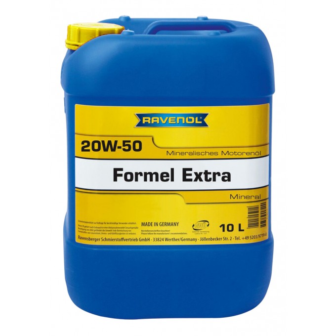 Моторное масло RAVENOL Formel Extra 20W50 10л 111312001001999