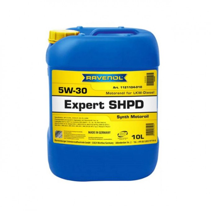 Моторное масло RAVENOL Expert SHPD 5W30 10л 112110401001999