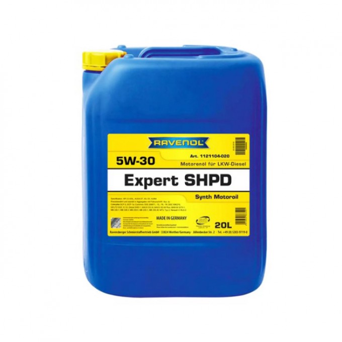 Моторное масло RAVENOL Expert SHPD 5W30 20л 112110402001999