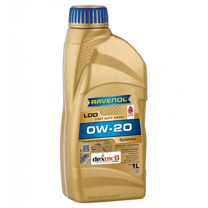 Моторное Масло RAVENOL Ldd Light Duty Diesel Sae 0W-20 (1Л) 112110700101999