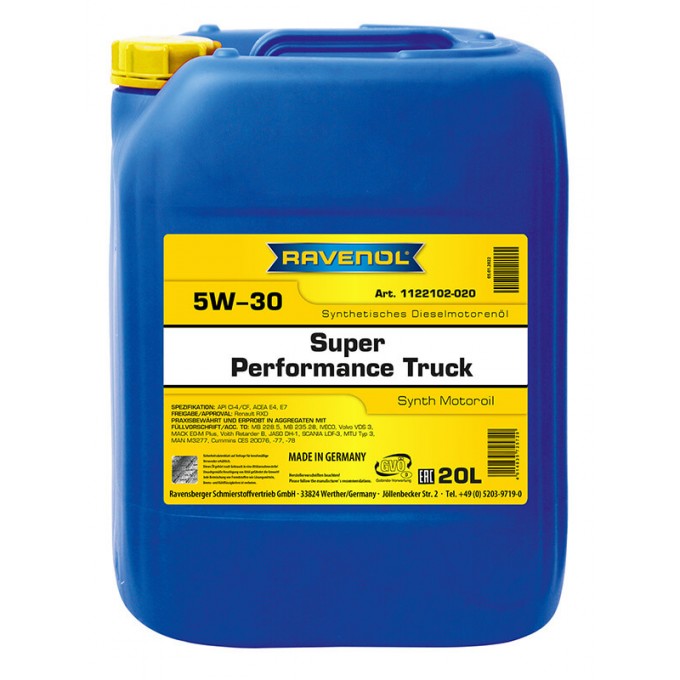 Моторное масло RAVENOL Super Performance Truck 5W30 20л 112210202001999