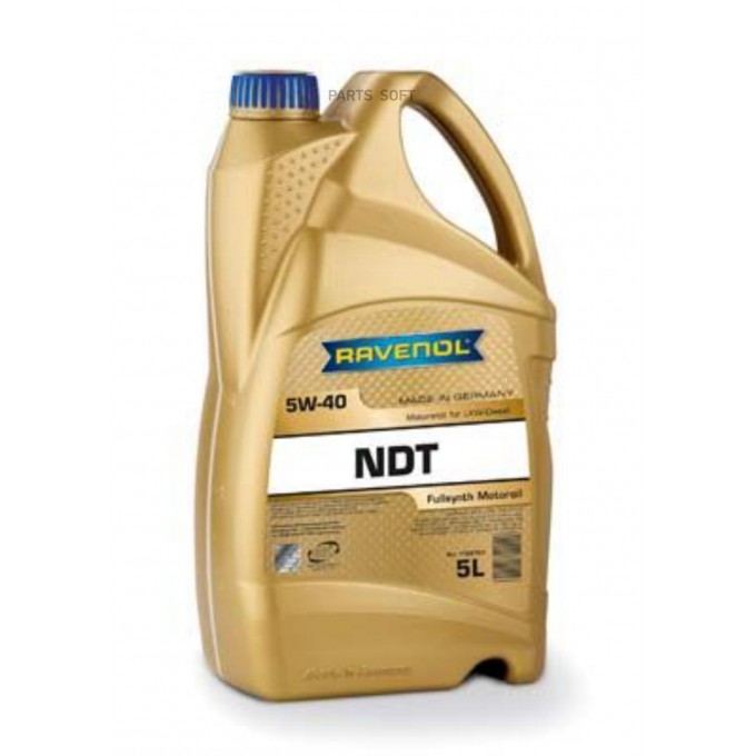 Моторное масло RAVENOL ndt sae 5w40 new 5л 112210300501999