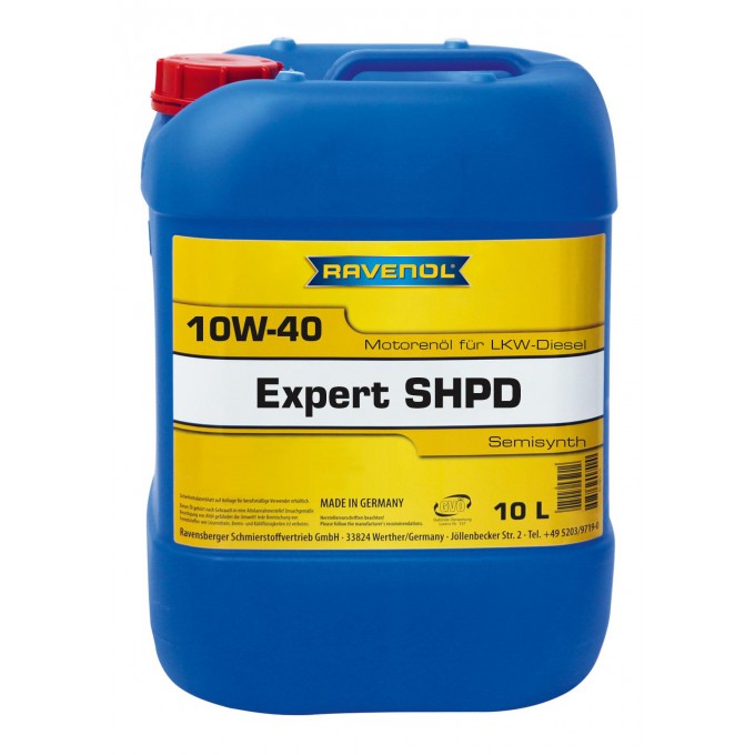 Моторное масло RAVENOL Expert SHPD 10W40 10л 112210501001999