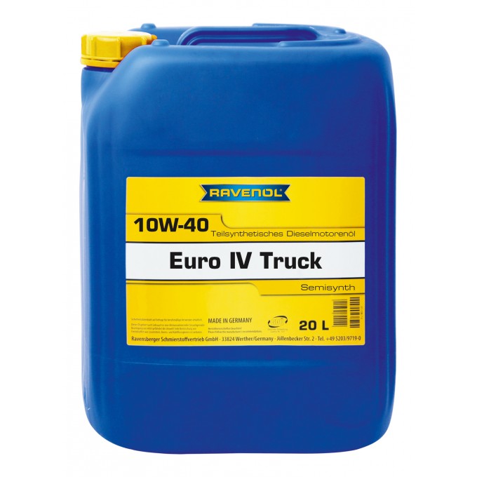 Моторное масло RAVENOL Euro IV Truck 10W40 20л 112210702001999