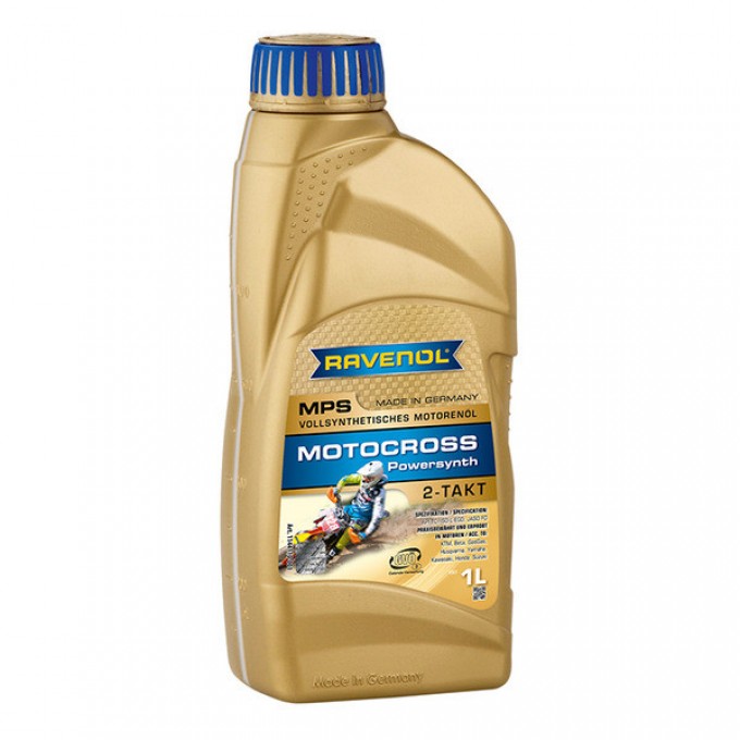 Моторное масло 2-х тактное RAVENOL Motocross Powersynth 1 л 1144110-001-01-999