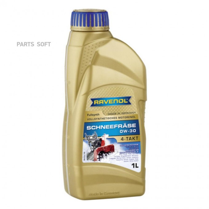 Моторное масло RAVENOL синтетическое 4-Takt 0W30 1л 1151106001