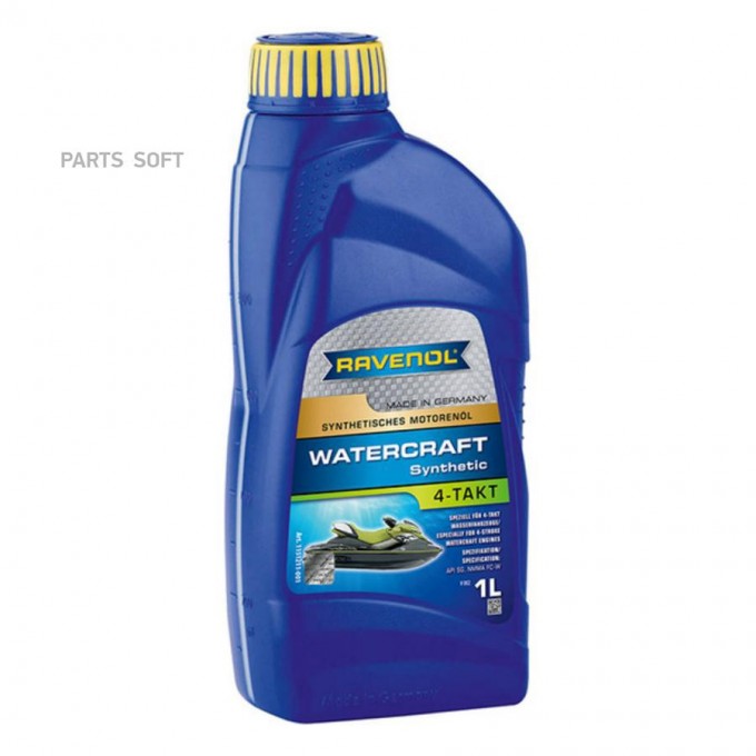 Моторное масло RAVENOL синтетическое Watercraft 4-Takt 1л 1151211001