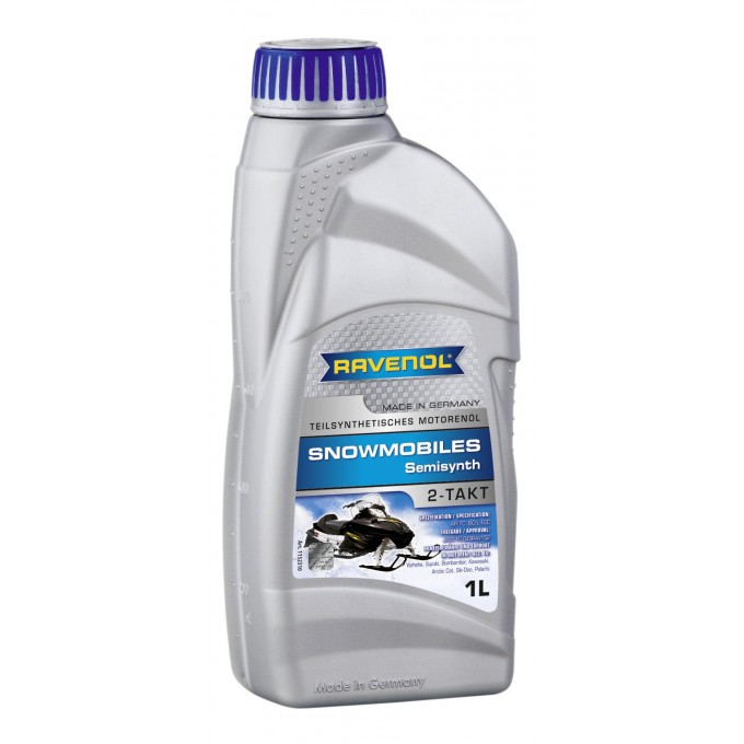 Моторное масло RAVENOL Snowmobiles Teilsynth 2-Takt 5W-30 1л 115231000101999