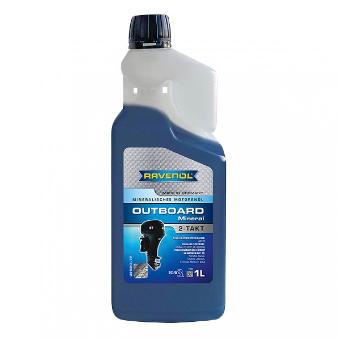 Моторное масло RAVENOL Outboard 2T Mineral с дозатором new 1л 1153200D0101998