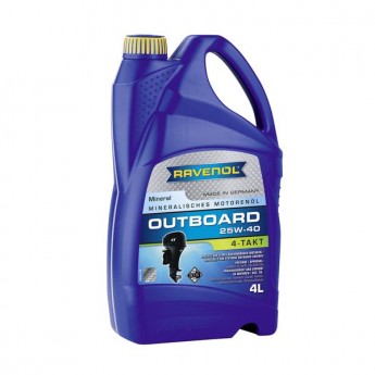 Моторное масло RAVENOL Outboardoil 4T 25W40 4л